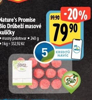 Nature's Promise Bio Drůbeží masové kuličky