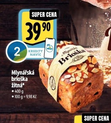 Mlynářská brioška žitná