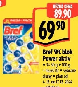 WC blok tuhý Power Aktiv Bref