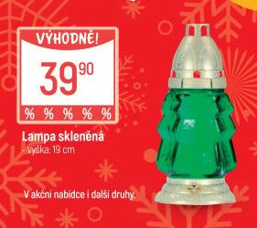 Lampa skleněná