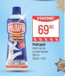 Pulirapid čistič na rez a vodní kámen 750 ml