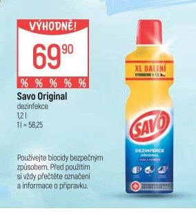 Savo Original dezinfekce 1,2 l