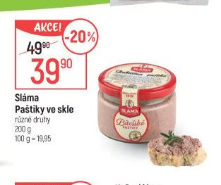 Sláma Paštiky ve skle