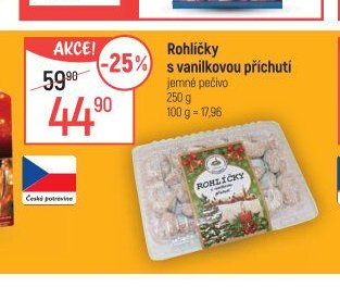 Rohlíčky s vanilkovou příchutí