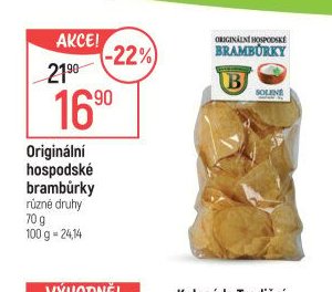 Originální hospodské brambůrky