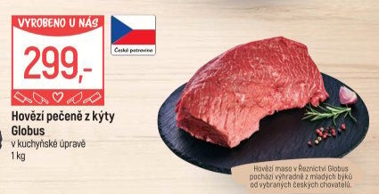 Hovězí pečeně z kýty Globus