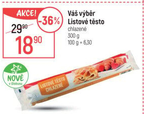Listové těsto Váš Výběr
