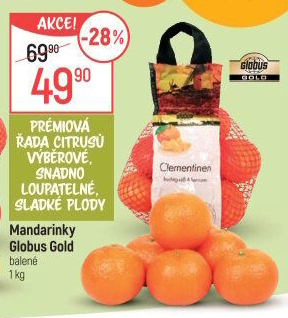 Mandarinky Globus Gold