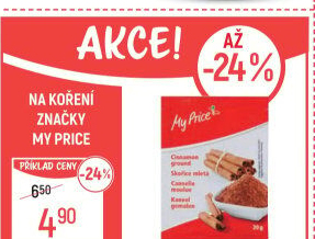 Skořice mletá My Price