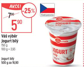 Jogurt bílý Váš Výběr