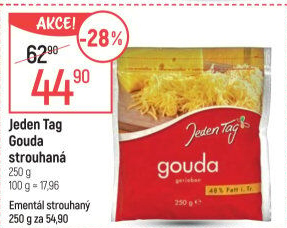 Sýr Gouda strouhaná Jeden Tag