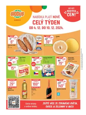 akční leták Globus 4.12.2024-10.12.2024