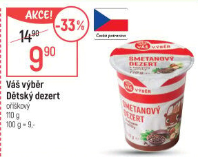 Dezert smetanový Váš Výběr