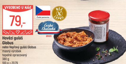 Hovězí guláš ve skle Globus