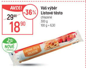 Listové těsto Váš Výběr