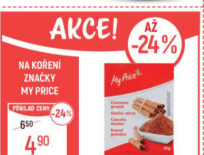 Skořice mletá My Price