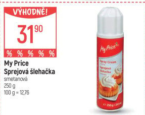 Šlehačka ve spreji My Price