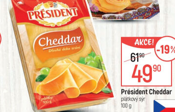 Sýr Cheddar Président
