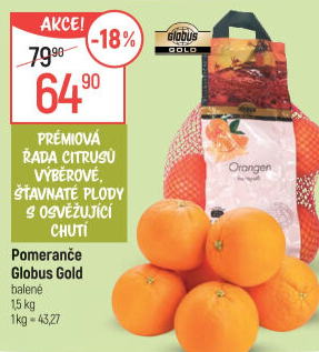 Pomeranče Globus Gold