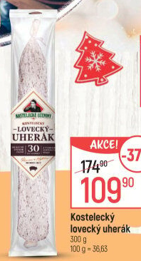 Salám Uherák lovecký Kostelecké uzeniny