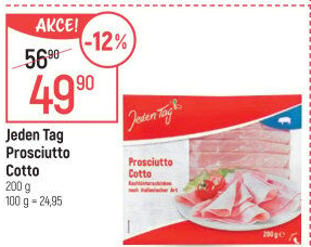 Šunka Prosciutto Cotto Jeden Tag