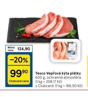 Tesco Vepřová kýta plátky