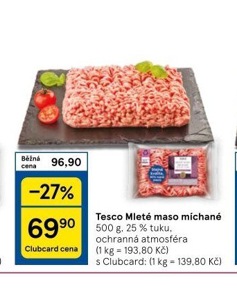 Tesco Mleté maso míchané