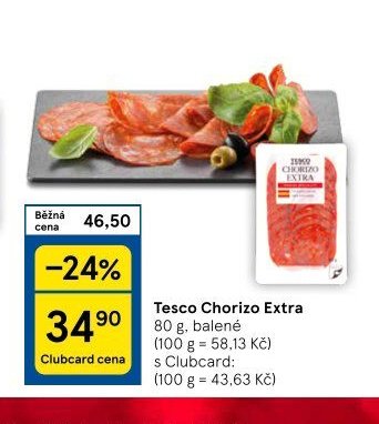 Tesco Chorizo Extra