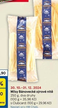 Milsy Bánovecké sýrové nitě 250 g