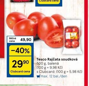 Tesco Rajčata soudková
