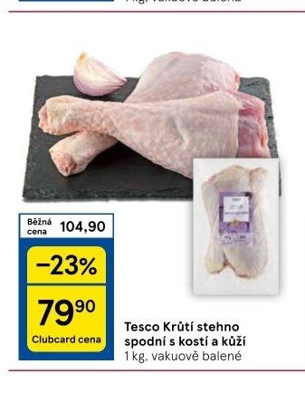 Tesco Krůtí stehno spodní s kostí a kůží