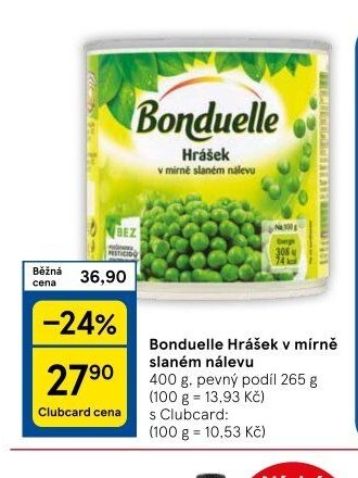 Bonduelle Hrášek v mírně slaném nálevu