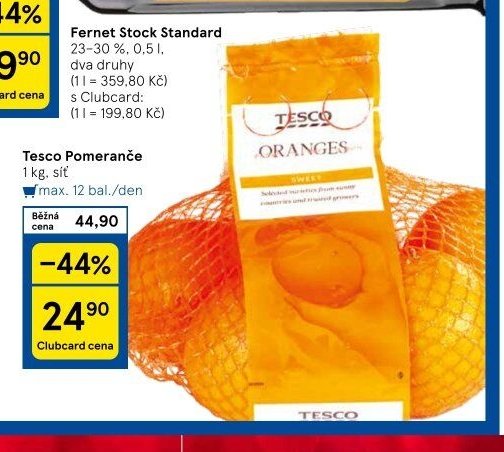 Tesco Pomeranče