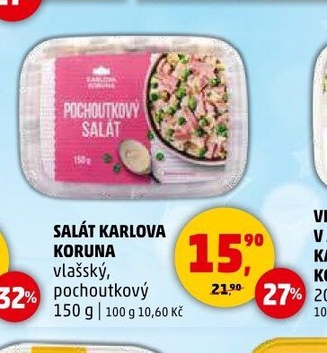 Salát Karlova Koruna vlašský, pochoutkový