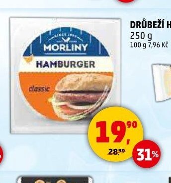 Drůbeží hamburger Morliny