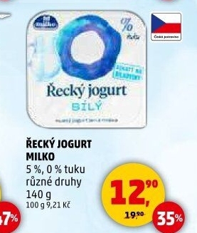 Bílý jogurt řecký 0% Milko