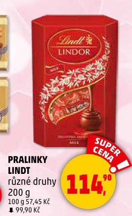 Bonboniéra Pralinky Lindor Lindt