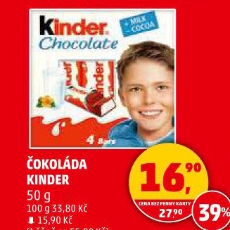 Čokoládky Kinder