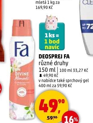 Deodorant sprej Fa
