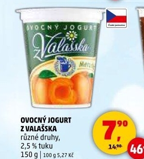 Jogurt ovocný z Valašska Mlékárna Valašské Meziříčí