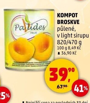 Kompot broskve Pavlides