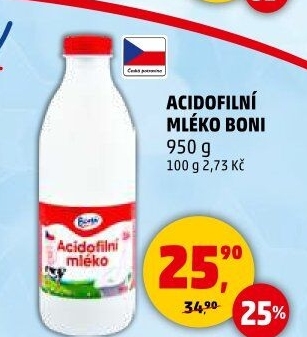Mléko acidofilní Boni