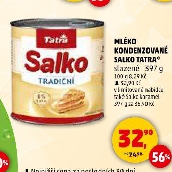 Mléko kondenzované Salko Tatra