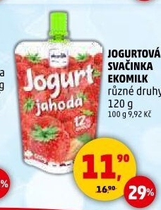 Ovocný jogurt kapsička Ekomilk