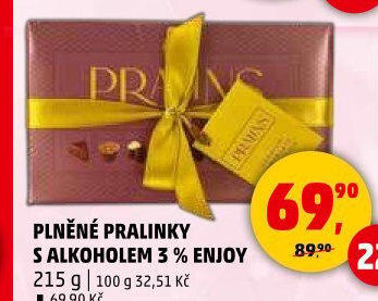 Pralinky plněné s alkoholem Enjoy