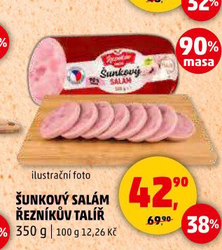 Salám šunkový Řezníkův talíř