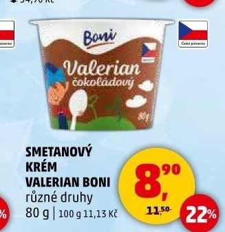 Smetanový krém Valerian Boni