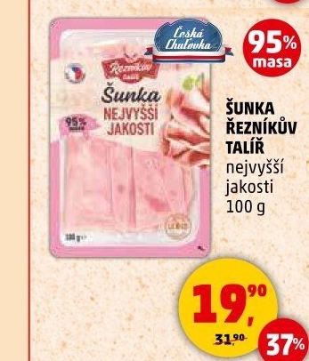 Šunka nejvyšší jakosti Řezníkův talíř