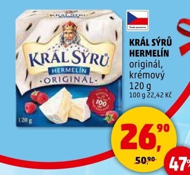 Sýr Hermelín Král sýrů