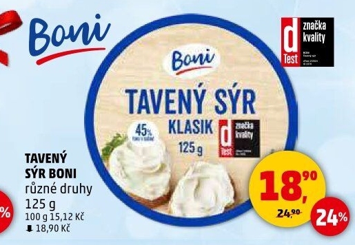Sýr tavený Boni